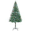 Kunstig juletre med 300 LED med stativ grønn 180 cm PVC og stål