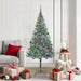 Kunstig juletre med 300 LED med stativ grønn 180 cm PVC og stål