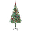 Kunstig juletre med 300 LED med stativ grønn 180 cm PVC og stål