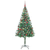 Kunstig juletre med 300 LED med stativ grønn 180 cm PVC og stål