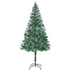 Kunstig juletre med 300 LED med stativ grønn 180 cm PVC og stål