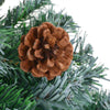 Kunstig juletre med 300 LED med stativ grønn 210 cm PVC og stål