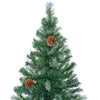Kunstig juletre med 300 LED med stativ grønn 210 cm PVC og stål