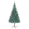 Kunstig juletre med 300 LED med stativ grønn 210 cm PVC og stål