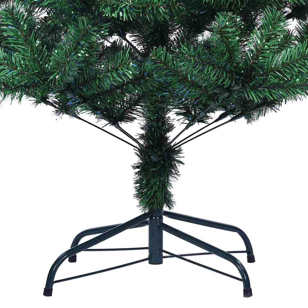 Kunstig Forhåndsopplyst Juletre grønn 150 cm PVC og metall