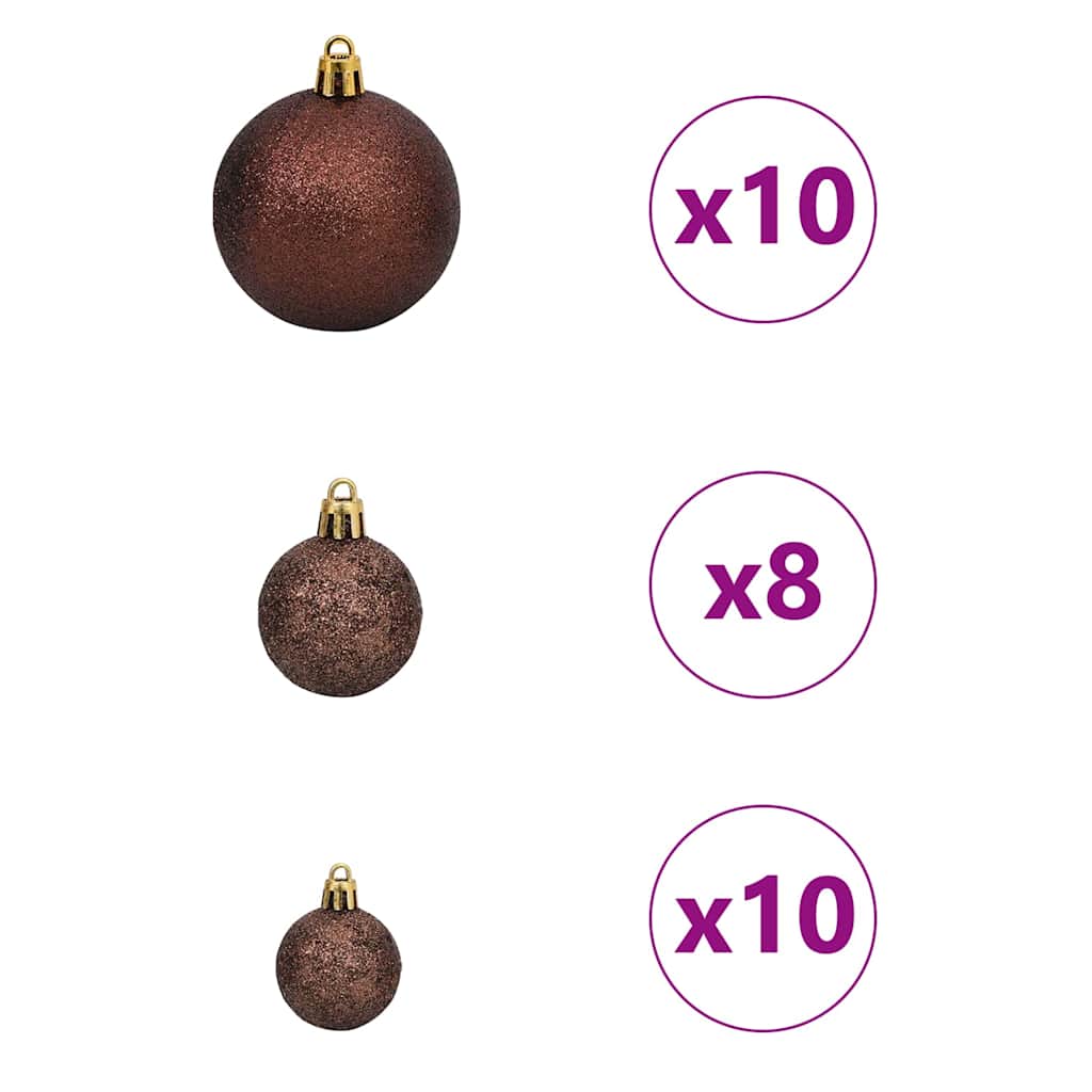 Kunstig Forhåndsopplyst Juletre grønn 180 cm PVC og metall