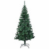 Kunstig Forhåndsopplyst Juletre grønn 210 cm PVC og metall