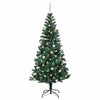Kunstig Forhåndsopplyst Juletre grønn 240 cm PVC og metall