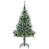 Kunstig Julesekk Snø Flocket med LED Lys Grønn og hvit 120 cm