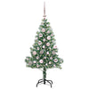 Kunstig Julesekk Snø Flocket med LED Lys Grønn og hvit 120 cm