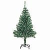 Kunstig Julesekk Snø Flocket med LED Lys Grønn og hvit 120 cm