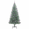 Kunstig Julesekk Snø Flocket med LED Lys Grønn og hvit 210 cm