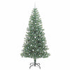Kunstig Julesekk Snø Flocket med LED Lys Grønn og hvit 240 cm