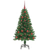 Kunstig juletre med 150 LED grønn 120 cm PVC og Stål og Plast