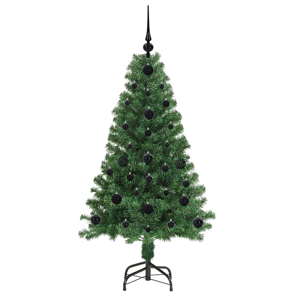 Kunstig juletre med 150 LED grønn 120 cm PVC og Stål og Plast