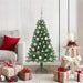Kunstig juletre med 150 LED grønn 120 cm PVC og Stål og Plast