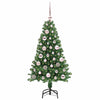 Kunstig juletre med 150 LED grønn 120 cm PVC og Stål og Plast