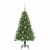 Kunstig juletre med 150 LED grønn 120 cm PVC og Stål og Plast