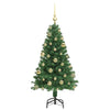 Kunstig juletre med 150 LED grønn 120 cm PVC og Stål og Plast