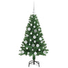 Kunstig juletre med 150 LED grønn 120 cm PVC og Stål og Plast