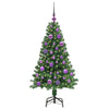 Kunstig juletre med 150 LED grønn 120 cm PVC og Stål og Plast