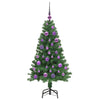 Kunstig juletre med 150 LED grønn 120 cm PVC og Stål og Plast