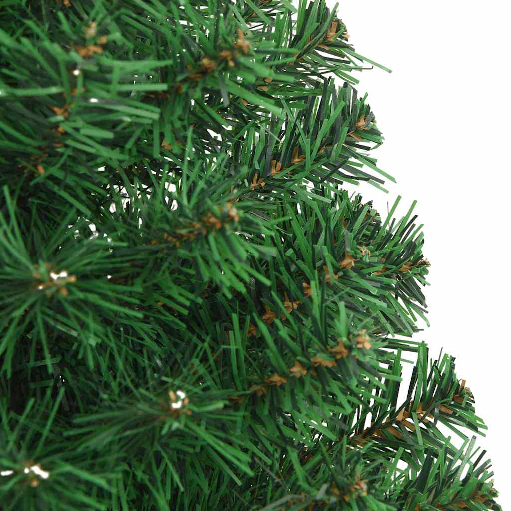 Kunstig juletre med 150 LED grønn 150 cm PVC og Stål og Plast