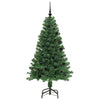Kunstig juletre med 150 LED grønn 150 cm PVC og Stål og Plast