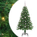 Kunstig juletre med 150 LED grønn 150 cm PVC og Stål og Plast