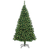 Kunstig juletre med 300 LED grønn 180 cm PVC og Stål og Plast