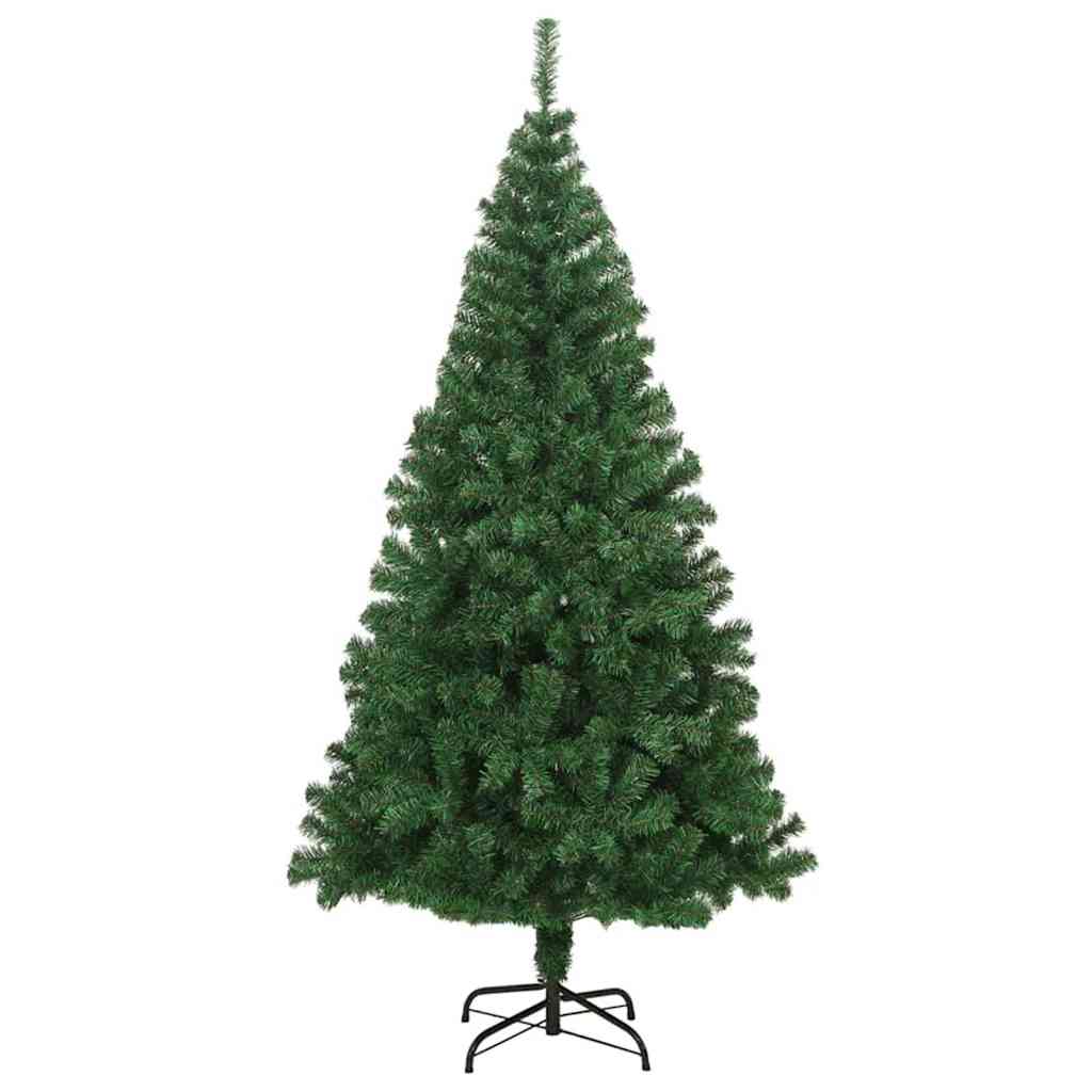 Kunstig juletre med 300 LED grønn 180 cm PVC og Stål og Plast