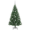 Kunstig juletre med 300 LED grønn 180 cm PVC og Stål og Plast
