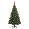 Kunstig juletre med 300 LED grønn 180 cm PVC og Stål og Plast