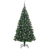 Kunstig juletre med 300 LED grønn 180 cm PVC og Stål og Plast