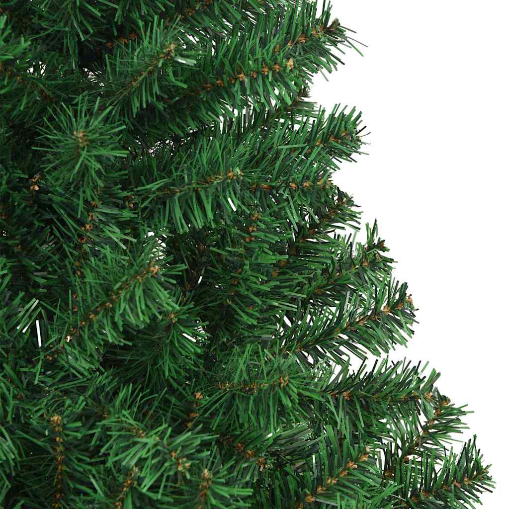 Kunstig juletre med 300 LED grønn 210 cm PVC og Stål og Plast