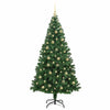 Kunstig juletre med 300 LED grønn 210 cm PVC og Stål og Plast