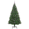 Kunstig juletre med 300 LED grønn 210 cm PVC og Stål og Plast