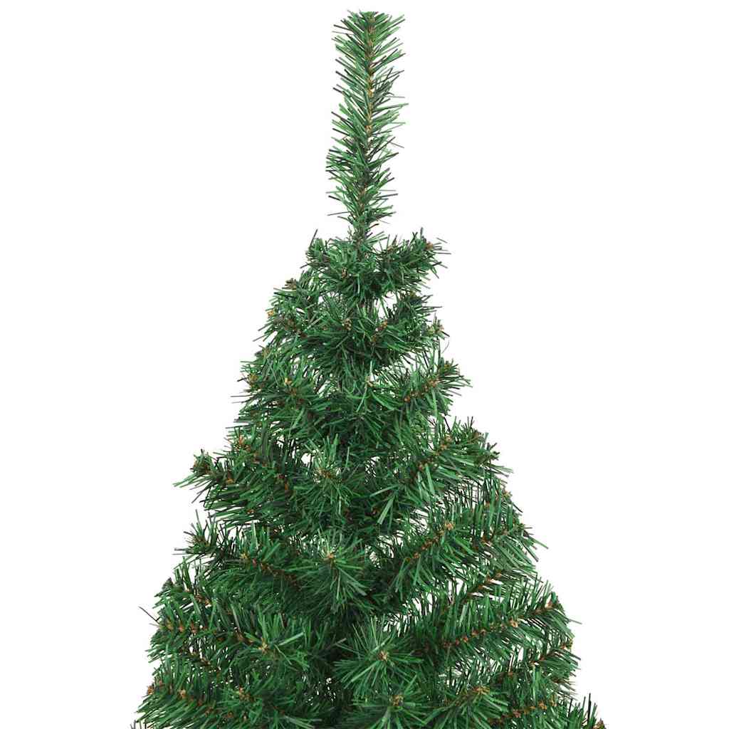 Kunstig juletre med 300 LED grønn 210 cm PVC og Stål og Plast