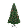 Kunstig juletre med 300 LED grønn 240 cm PVC og Stål og Plast