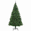 Kunstig juletre med 300 LED grønn 240 cm PVC og Stål og Plast