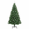 Kunstig juletre med 300 LED grønn 240 cm PVC og Stål og Plast