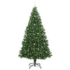 Kunstig juletre med 300 LED grønn 240 cm PVC og Stål og Plast