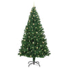 Kunstig juletre med 300 LED grønn 240 cm PVC og Stål og Plast