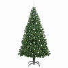 Kunstig juletre med 300 LED grønn 240 cm PVC og Stål og Plast