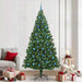 Kunstig juletre med 300 LED grønn 240 cm PVC og Stål og Plast