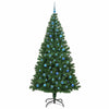Kunstig juletre med 300 LED grønn 240 cm PVC og Stål og Plast