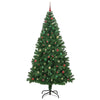 Kunstig juletre med 300 LED grønn 240 cm PVC og Stål og Plast