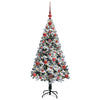Kunstig juletre med 150 LED grønn 120 cm PVC og Stål og Plast