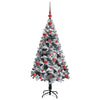 Kunstig juletre med 150 LED grønn 120 cm PVC og Stål og Plast