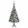 Kunstig juletre med 150 LED grønn 120 cm PVC og Stål og Plast